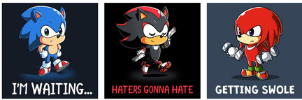 Tee Turtle Cuties Series Sonic Shadow Knuckles
