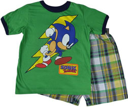 Toddler Green Tee & Shorts Set