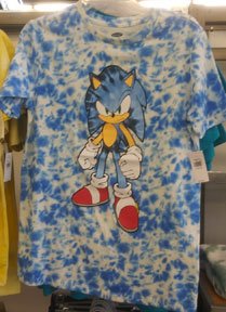 Annoyed Sonic Tie Die Old Navy Tee
