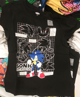 Art Guide Old Navy Sonic Black Shirt