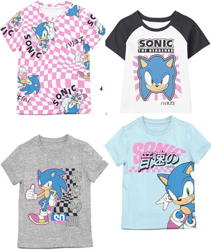 Checker Girls 4 Pack Tees Modern Sonic