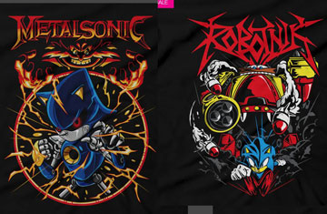 Dracula Bite Metal Sonic Robotnik Tees