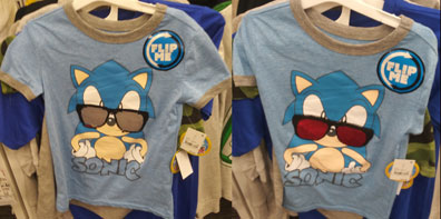 Flippy Sequins Fad Sonic Sunglasses Tee