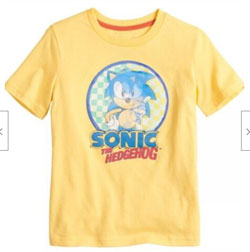 Lenticular Sonic Classic Yellow Tee