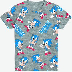 Mad Engine All-over Gray Tee