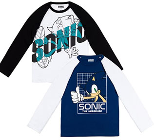 Raglan Long Sleeve Modern Sonic Tees