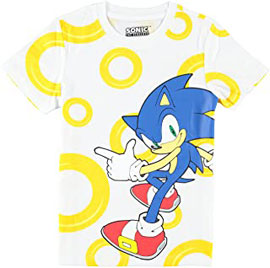 Rings All-Over modern Sonic Tee
