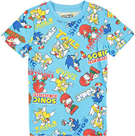 Scatter Character logos Blue Tee