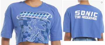 Crop Top Blue Sonic Tee 20