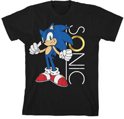 Gold Ring Classy Sonic Black Tee