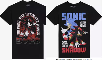 Shadow 2 Hot Topic Black Tees