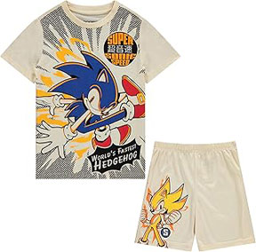 Jumbo Print Tee Set Sonic
