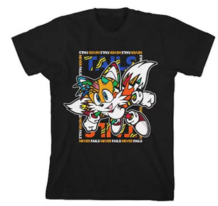 Pop Dimension Tails Tee Black