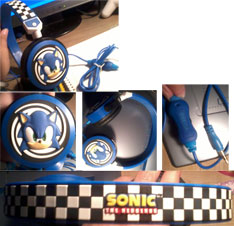 Modern Sonic big headphones