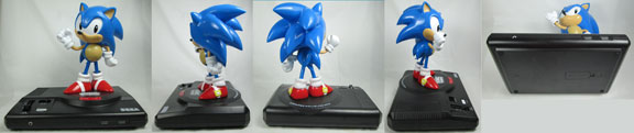 Mania Sonic Statue Turn Arounds