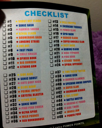 Clash Cube Check List