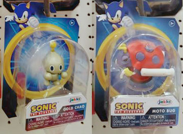 Gold Chao & Moto Bug Jakks Small Figures