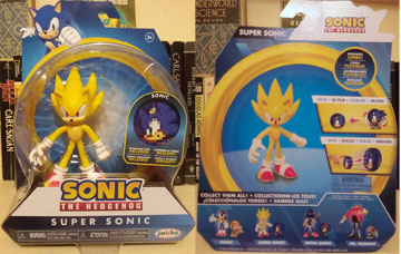 Super Sonic Jakks Pacific Bendy Figure MIB