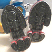 Metal Sonic shoe bottom feet