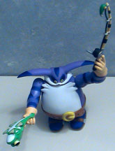 Big the Cat holds things