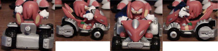 Mini racers Knuckles turn around