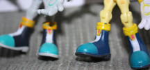 Silver small line figure shoe comparison