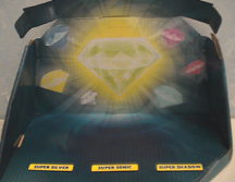 Super 3 pack Chaos Emerald illustration box