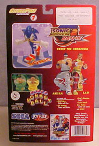 Game Pro bendy figure sonic box back