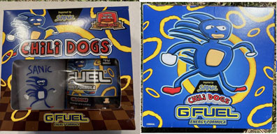 Sanic Gfuel April Fools Joke Powder Set