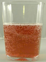 Sonic Speed energy drink red in a glass
