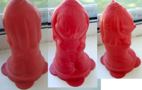 Knuckles figural lolly pop shell wrapper toy