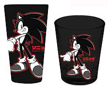 Black & Red Pint & Shot Glass