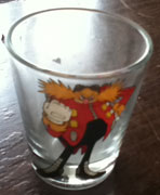 Eggman Shot Glass Close Up