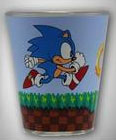 Green Hill Sonic Run Rings Shot Glass