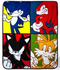 Just Funky Warhol Sonic Fleece Blanket