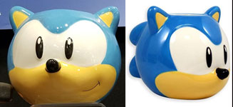 Just Funky Ceramic Sonic Head Shape Mug