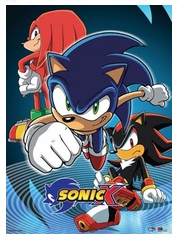 Sonic X Shadow Knuckles Wall Scroll