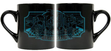 Let's Roll 3 Characters Black Mug