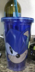 Re-use plastic soda style cup