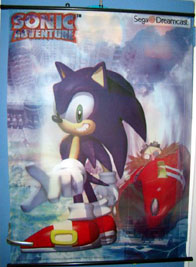 SA1 Sonic & Eggman Big Cloth Wall Scroll
