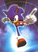 Running Pointing Sonic Solo Scroll