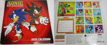 2026 Calendar Sonic