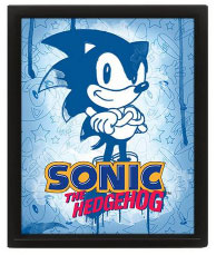 Blue Spray Paint Lenticular Frame