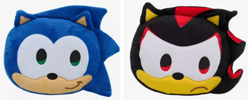Emoji Heads Sonic Shadow Pillows