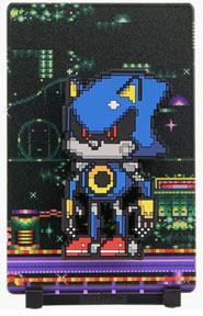 Metal Sonic Figgyz Pixel Pop Magnet