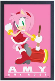 Amy Rose Modern Frame Art
