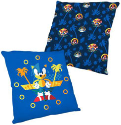 Symmetrical Sonic Square Pillow