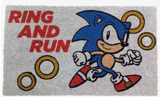 Ring And Run Sonic Door Mat