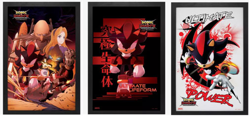 Sonic Shadow Generations Wall Art Trio