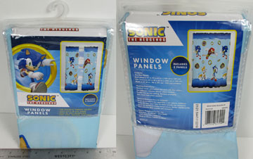 Sonic Theme Window Panels Curtains